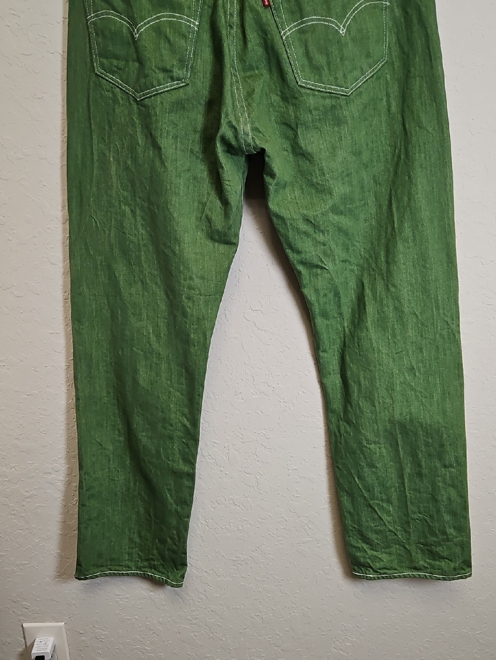 Levi's Men's Straight Jeans in Green - Picture 9 of 16